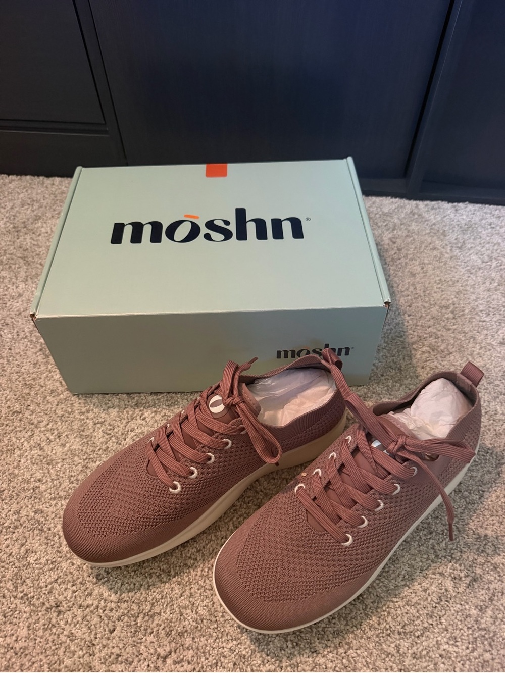 Women's Burgundy Moshn Athletic Sneakers